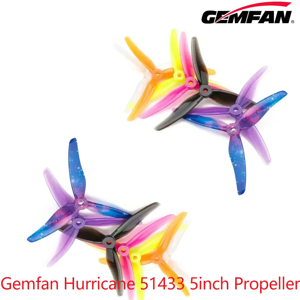 Plane Drone Rc - 12 paires d'hélices Gemfan Hurricane 51433