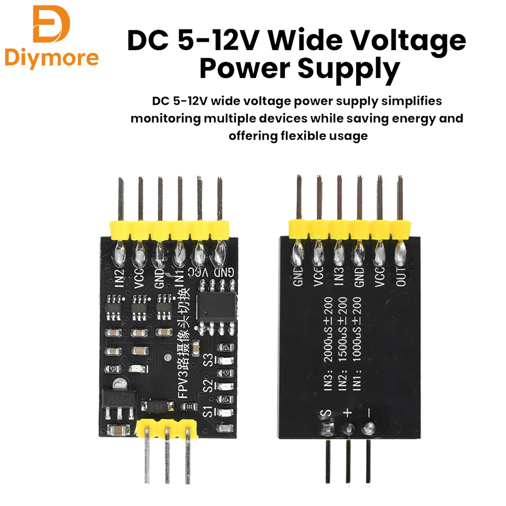 Drone Switch Rc - Module de commutation vidéo 3 canaux