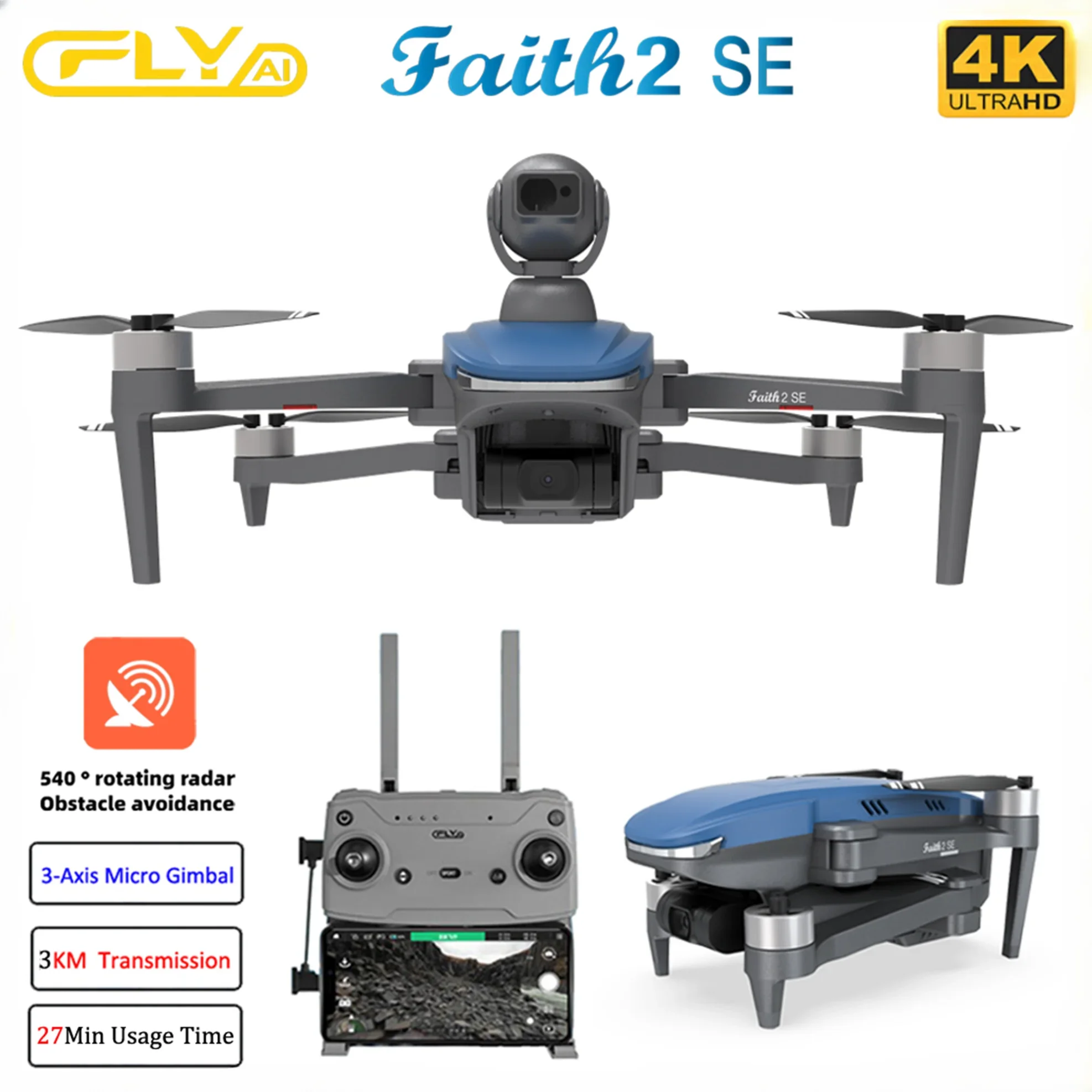Drone F22 Rc - Faith 2 SE avec 540 °
