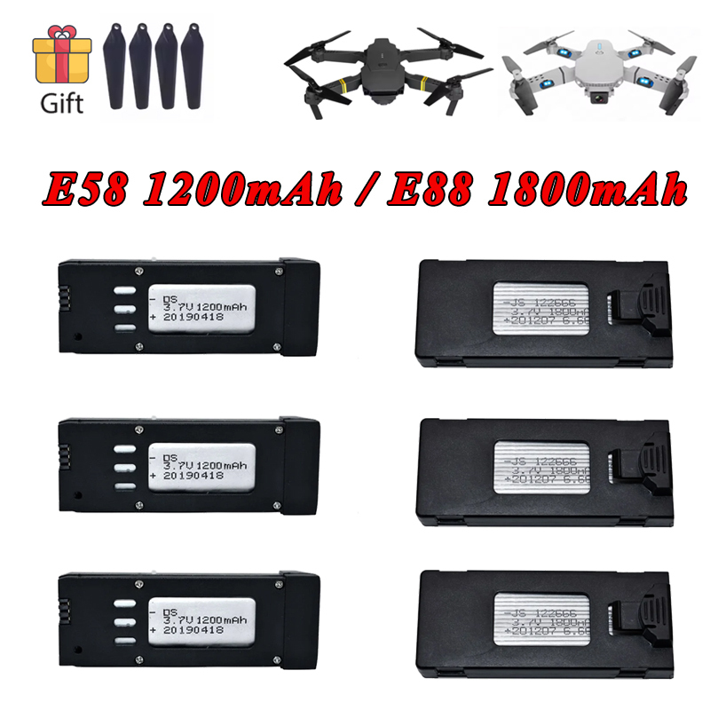 Lyzrc Drone - Batterie Lipo 3.7V 1200mAh 1800mAh pour