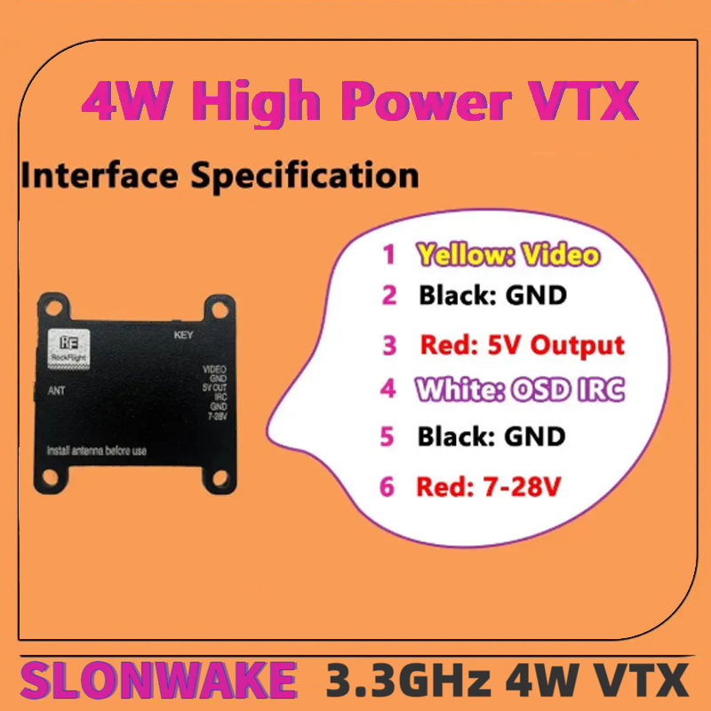 Émetteur vidéo VTX SLONWAKE FP - Receiver Rc Drone avis et prix