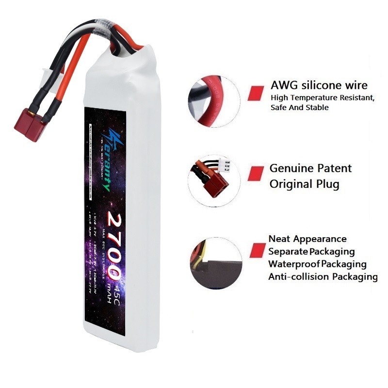 1/3 pièces 2S 7.4V Lipo batter - Drone Rc Link avis et prix