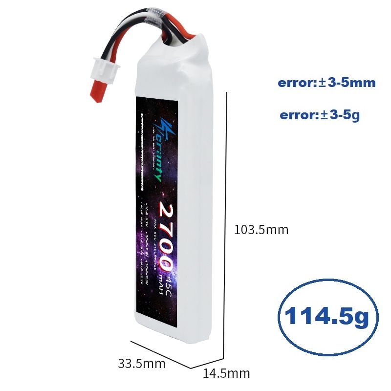 1/3 pièces 2S 7.4V Lipo batter - Drone Rc Link avis et prix